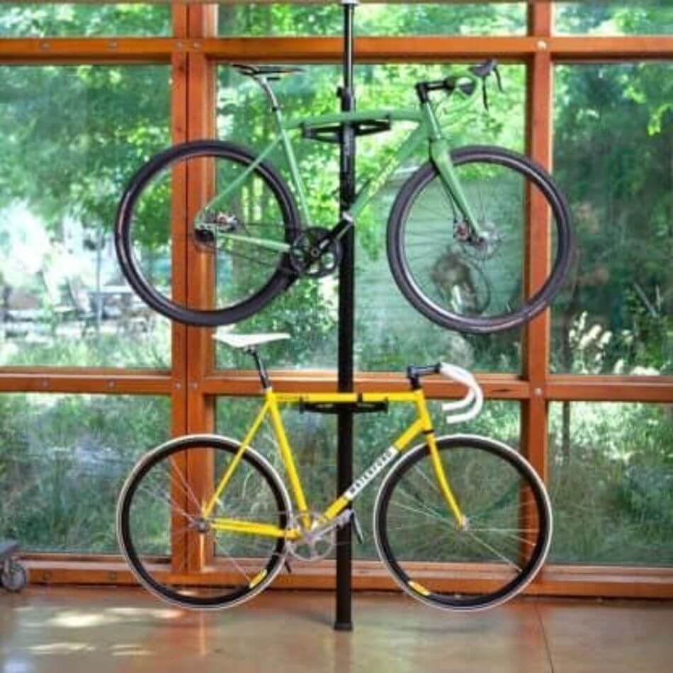 Feedback Sports Velo Column bike storage idea