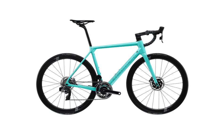 Bianchi bikes come in a beautiful celeste color