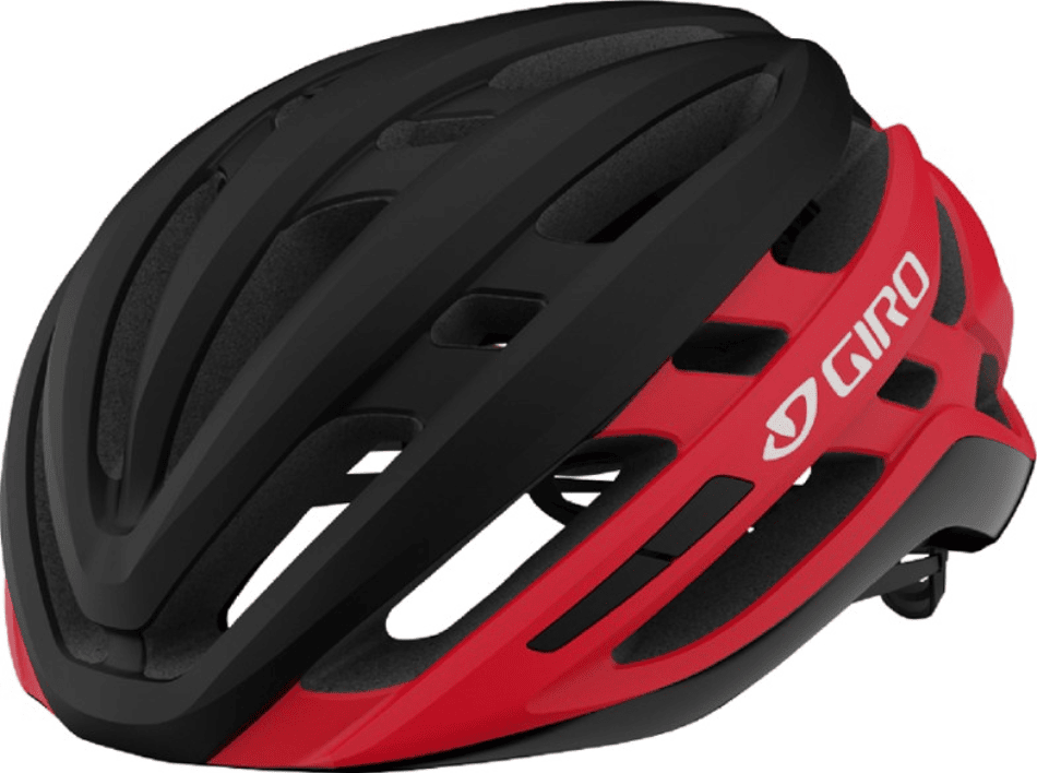 Giro Agilis MIPS Mens road cycling helmet in black with red detailing