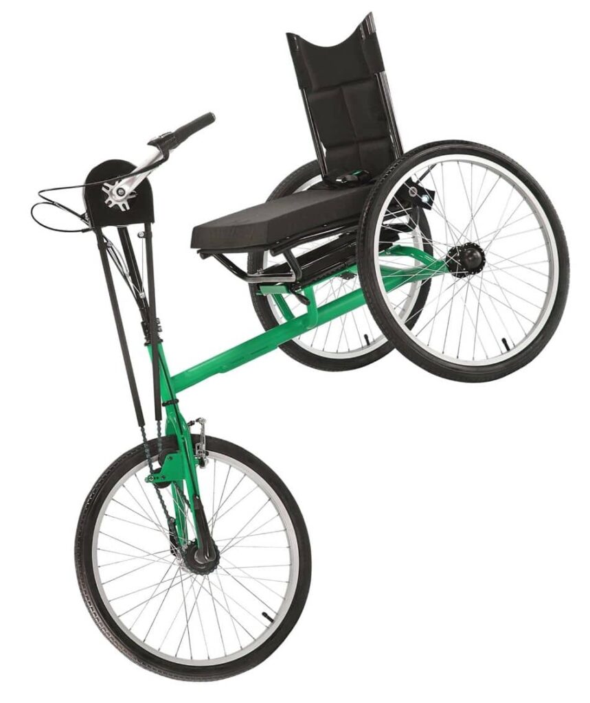 Green handcycle adult tricycle