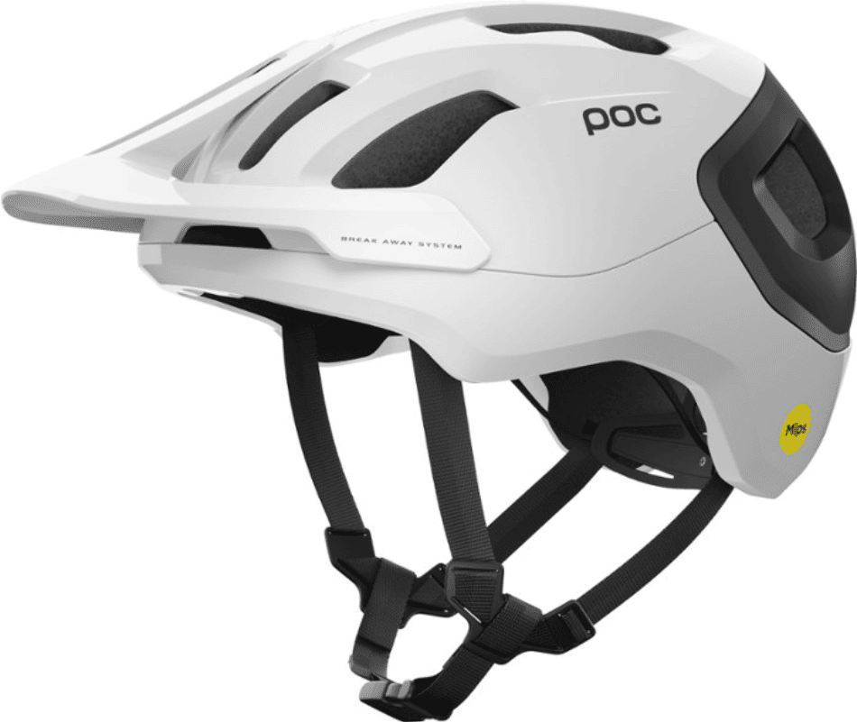 Poc Axion Race Mips Bike Helmet in white