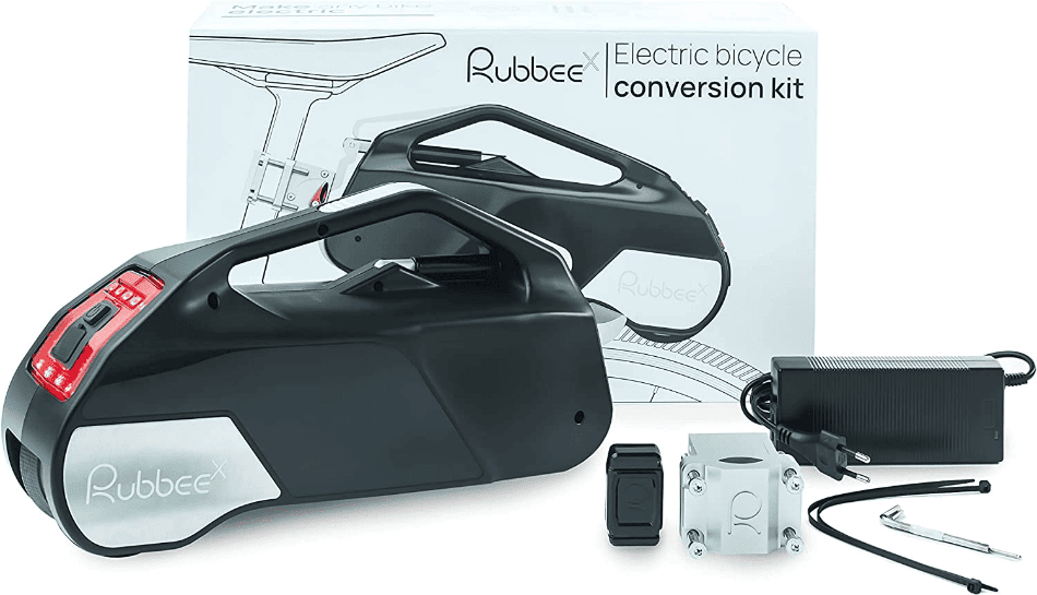 Rubbee X Electric Bike cycling kit with power adaptor 1