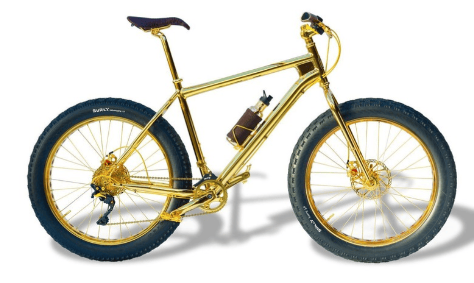 House of bikes solid gold MTB. Image credit Vital MTB.