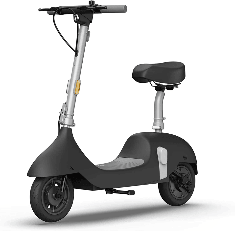 OKAI EA10 scooter seated