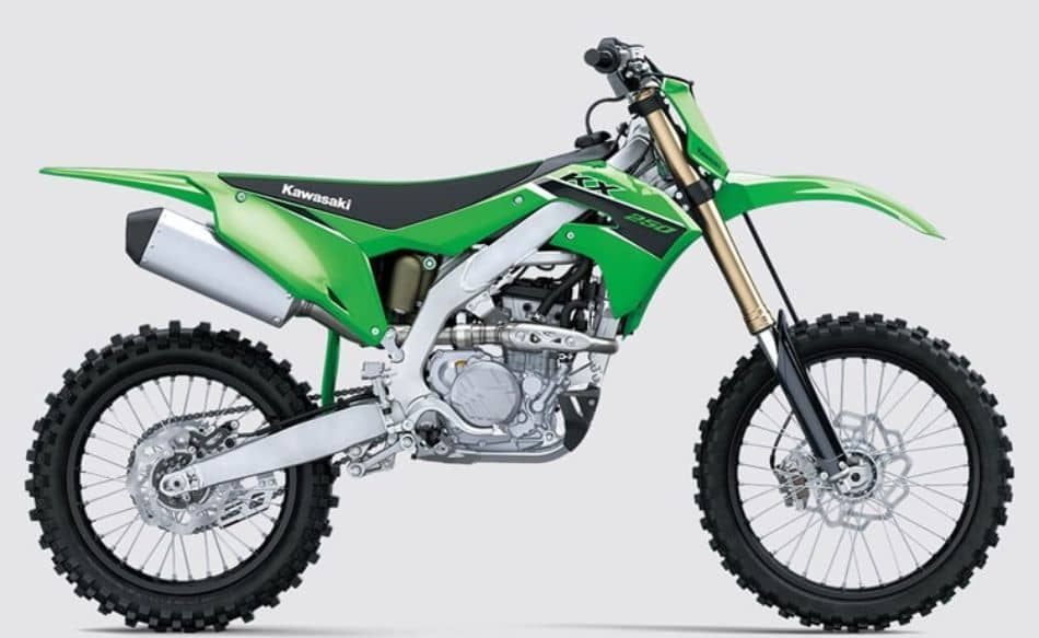 The Kawasaki KX250 is agile and lightweight Pic by Kawasaki