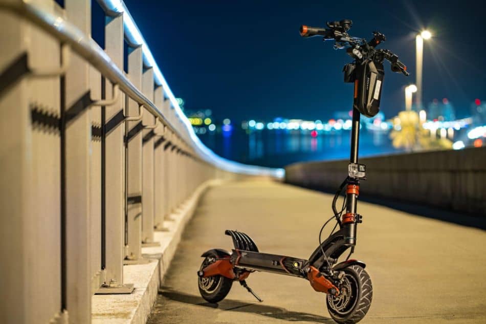Electric Scooter at night