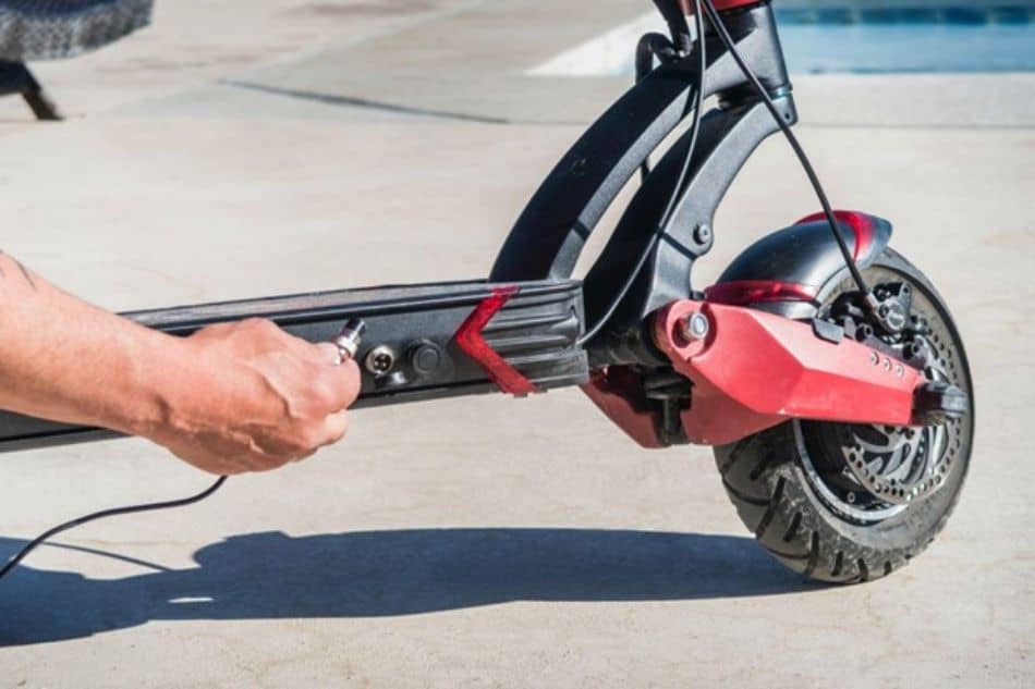 Electric Scooter being charged