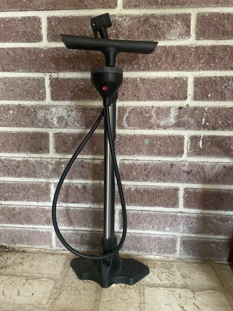 Make sure you have a good bike pump to check your tire pressure 4